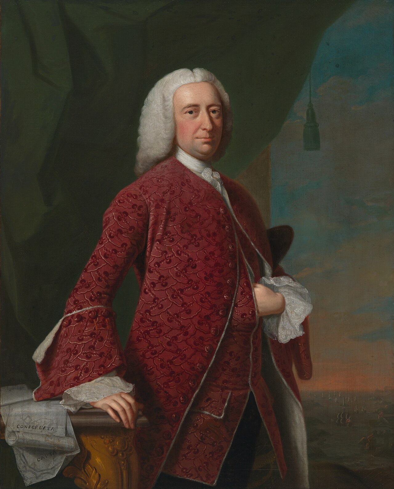 Portrait of William Shirley by Thomas Hudson