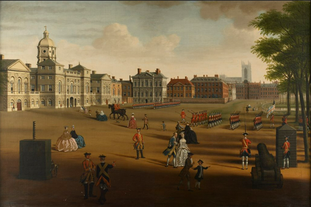 The Coldstream Guards on parade at Horse Guards, London